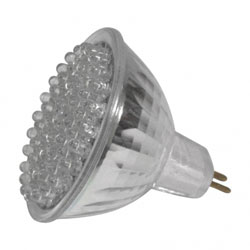 60 LED Spot MR16 12V WW, Светодиодная лампа 2.4Вт, теплый белый свет, цоколь GU5.3
